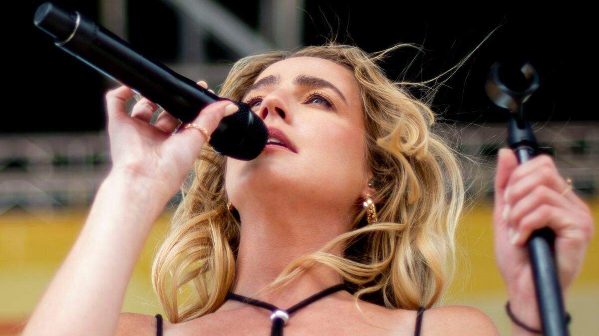 Ingrid Andress stated on social media that she was intoxicated while performing the national anthem at Globe Life Field on Monday.