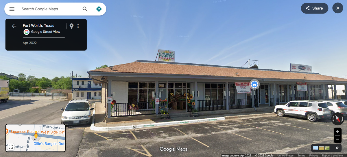 Fort Worth Florist at 8247 Camp Bowie W. Blvd.