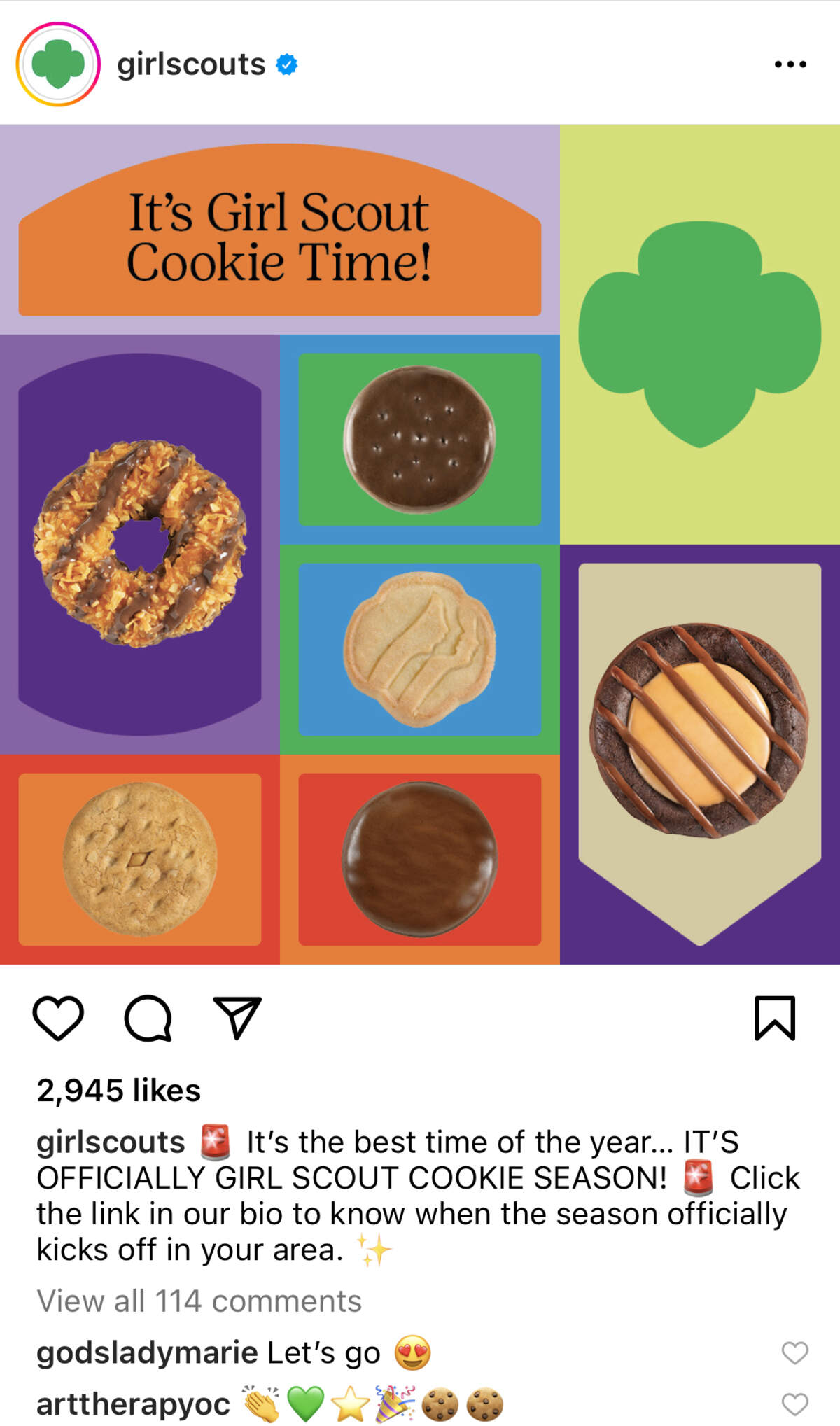 Girl Scout cookie season has arrived.