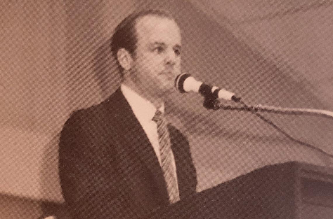 Four women have accused Dave Hyles, seen here in an image a yearbook photo, of sexual misconduct when they were teenagers. He has never been charged with a crime and now runs a ministry for people who have fallen into sin.