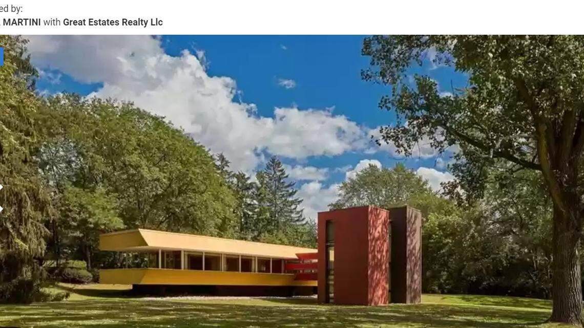 The exterior of an $895,000 home for sale in Michigan.