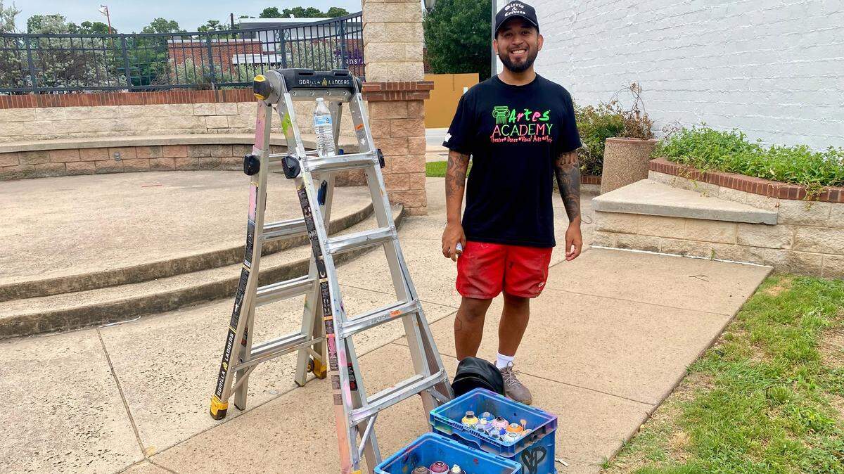 Juan Velasquez of Fort Worth will paint a mural on a north side building in honor of the All-Star Game at Globe Life Field.