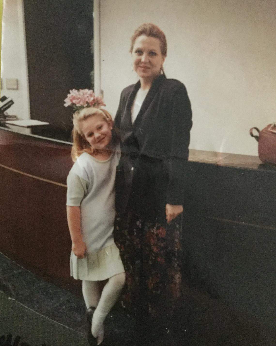 Megan Johns, right, with her half-sister, Bridget Johns.