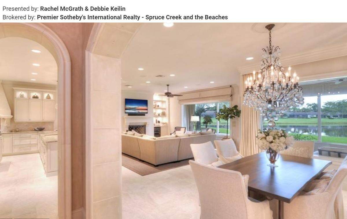 Living room and dining room