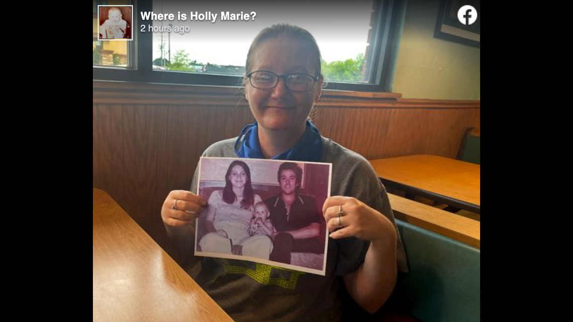 A woman known as “Baby Holly” has been found alive and well 40 years after her parents were discovered murdered in the Texas woods, officials say.