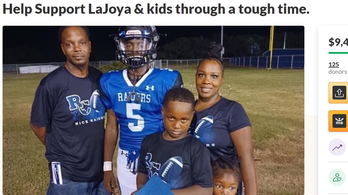 Youth coach Deshaune Fuller and his son Draedyn Fuller died in a car crash in Colorado County, Texas.