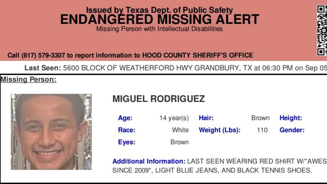 Endangered Missing Alert for teen last seen in Granbury TX | Fort Worth ...