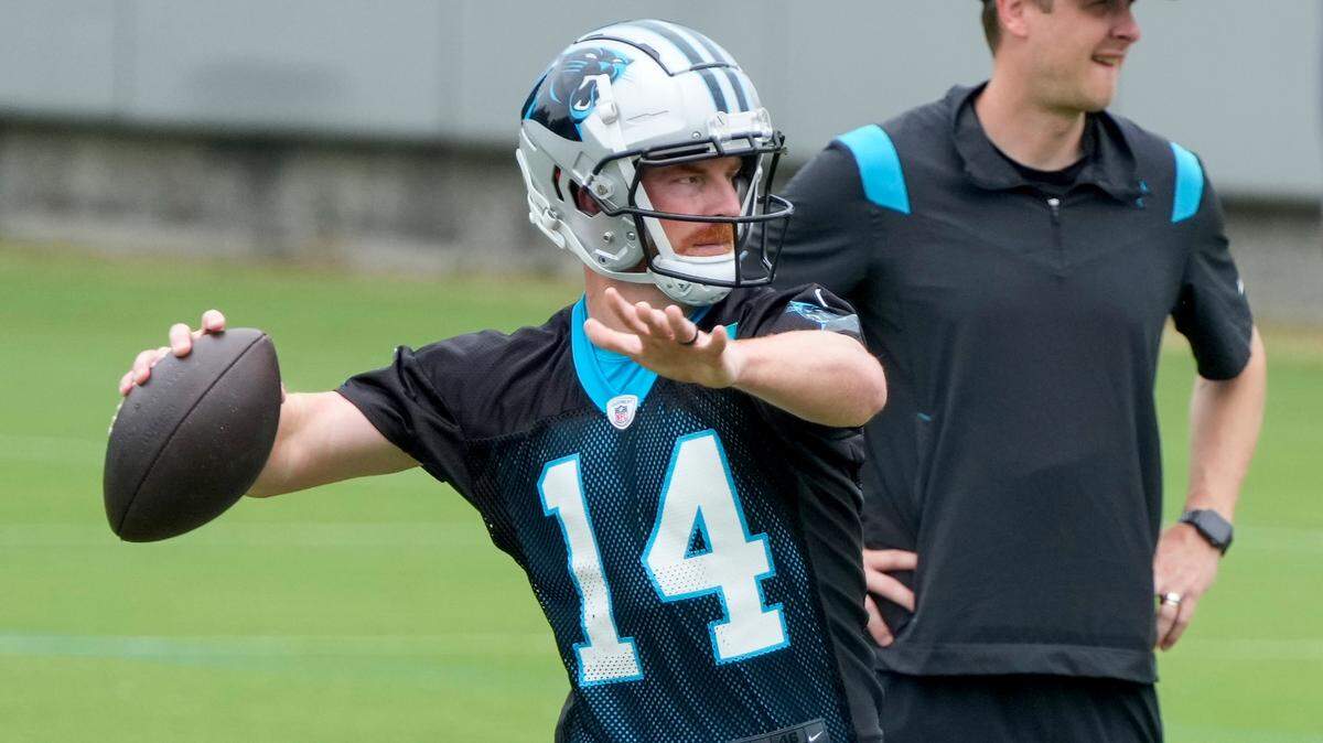 Former TCU quarterback Andy Dalton signed a two-year deal with Carolina in the offseason, and will backup the top pick in the 2023 NFL Draft, Bryce Young.