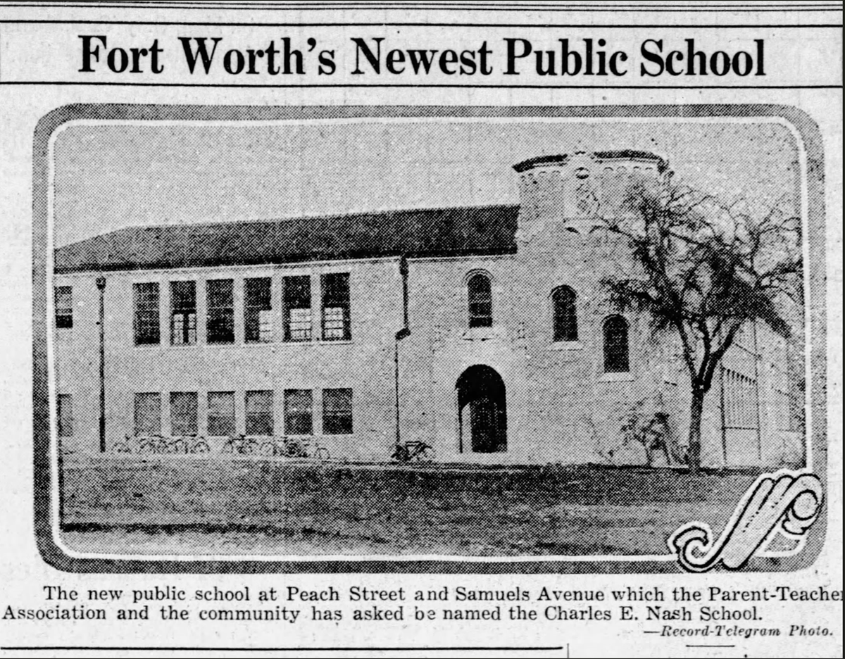 A clip from the Feb. 10, 1928, edition of the Fort Worth Record-Telegram.