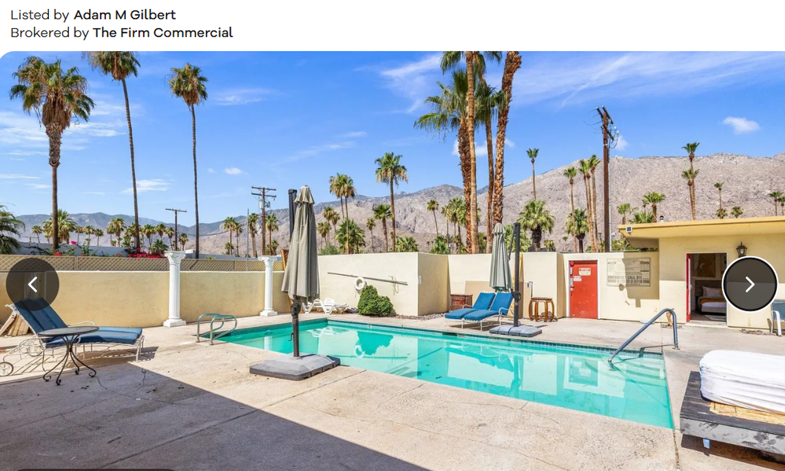 One of the three swimming pools