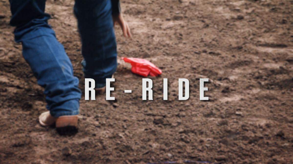 The red flag thrown when a rider wants a re-ride.