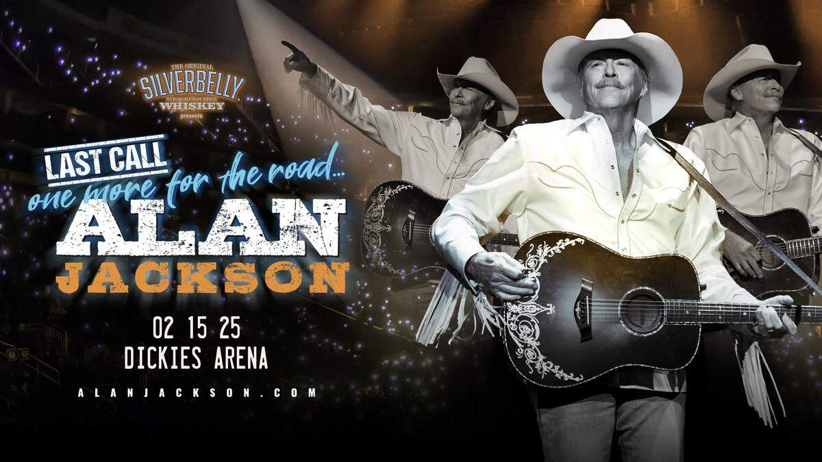 Country music icon Alan Jackson is stopping by Fort Worth one final time on tour next year.