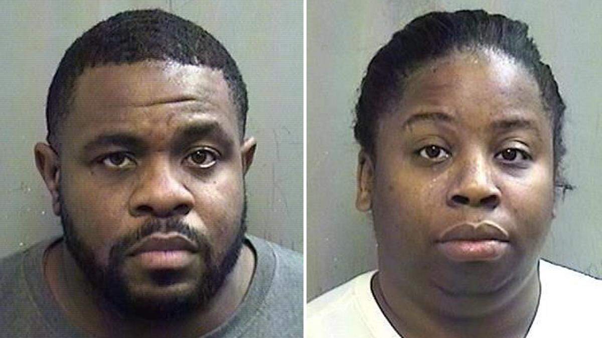 Derick Roberson (left) and Shamonica Page (right) were arrested in the death of a 2-year-old girl in Arlington.