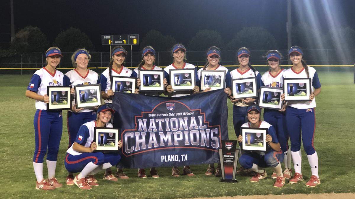 Texas Glory 16u Naudin wins the USA Gold Nationals in Plano, Saturday July 21, 2018.