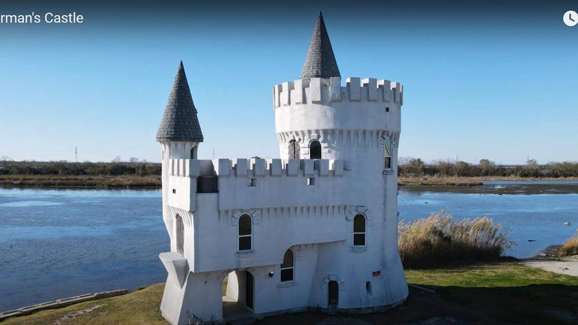 Exterior of the cool looking castle in New Orleans.