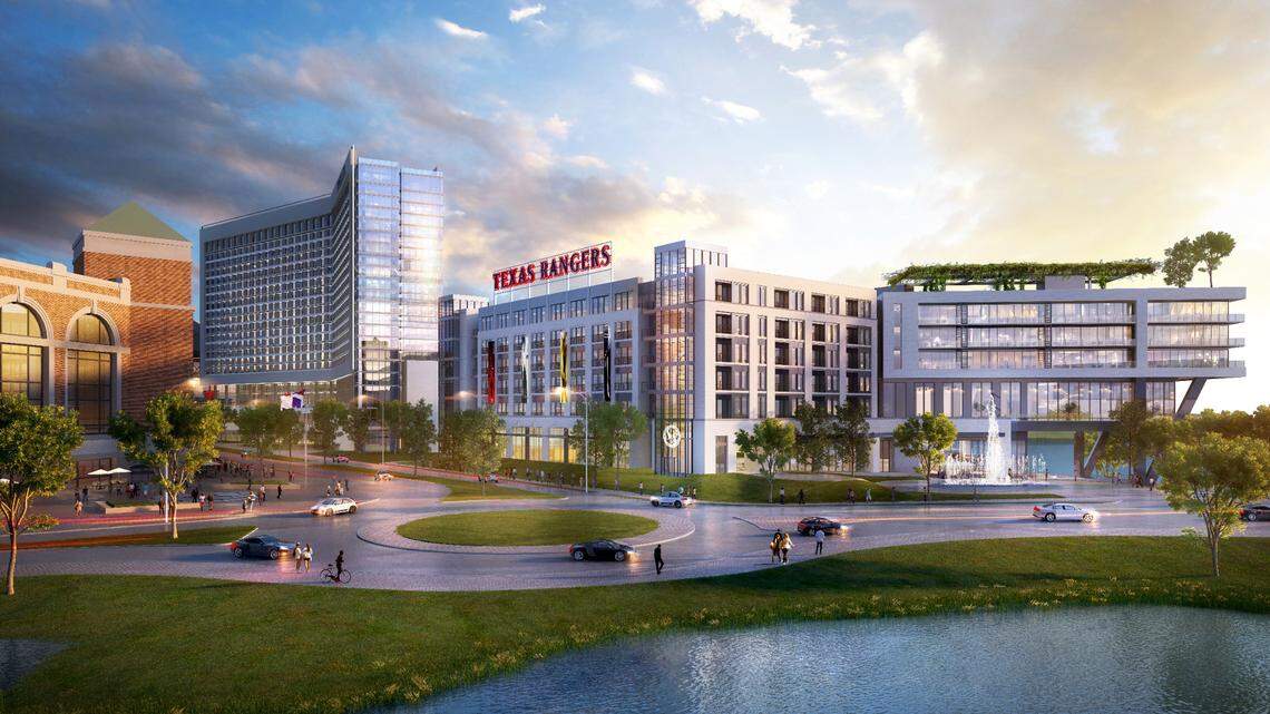 One Rangers Way, a 300-unit building, will be integrated into the Arlington Entertainment District, which includes Globe Life Field, Choctaw Stadium, AT&T Stadium and Texas Live!
