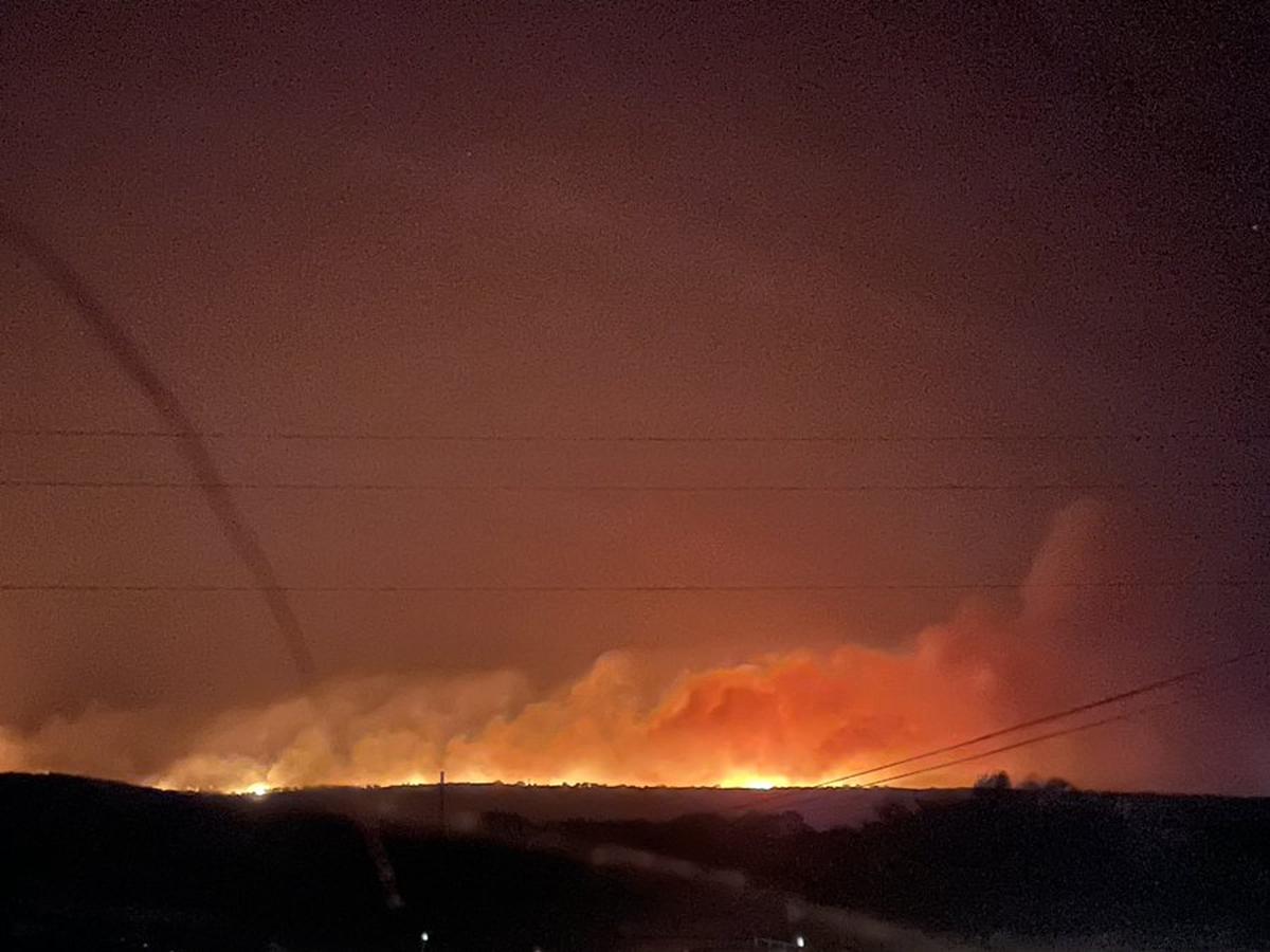 The Chalk Mountain wildfire in North Texas had burned thousands of acres as of Tuesday, July 19, 2022.