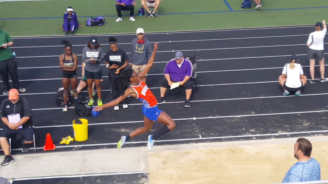 Arlington Bowie's Carli McDonald will compete in the long jump at the UIL Track & Field State Meet at Mike A. Myers Stadium at the University of Texas at Austin, which takes place May 11-12.