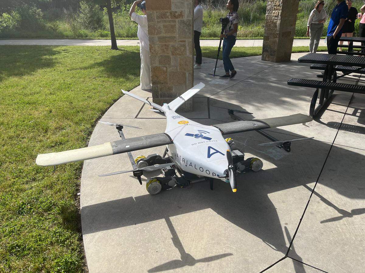 Drones are being used in Arlington to evaluate the use of no-emission or low-emission uncrewed aircraft and ground robots to deliver essential food items to individuals who are underserved.