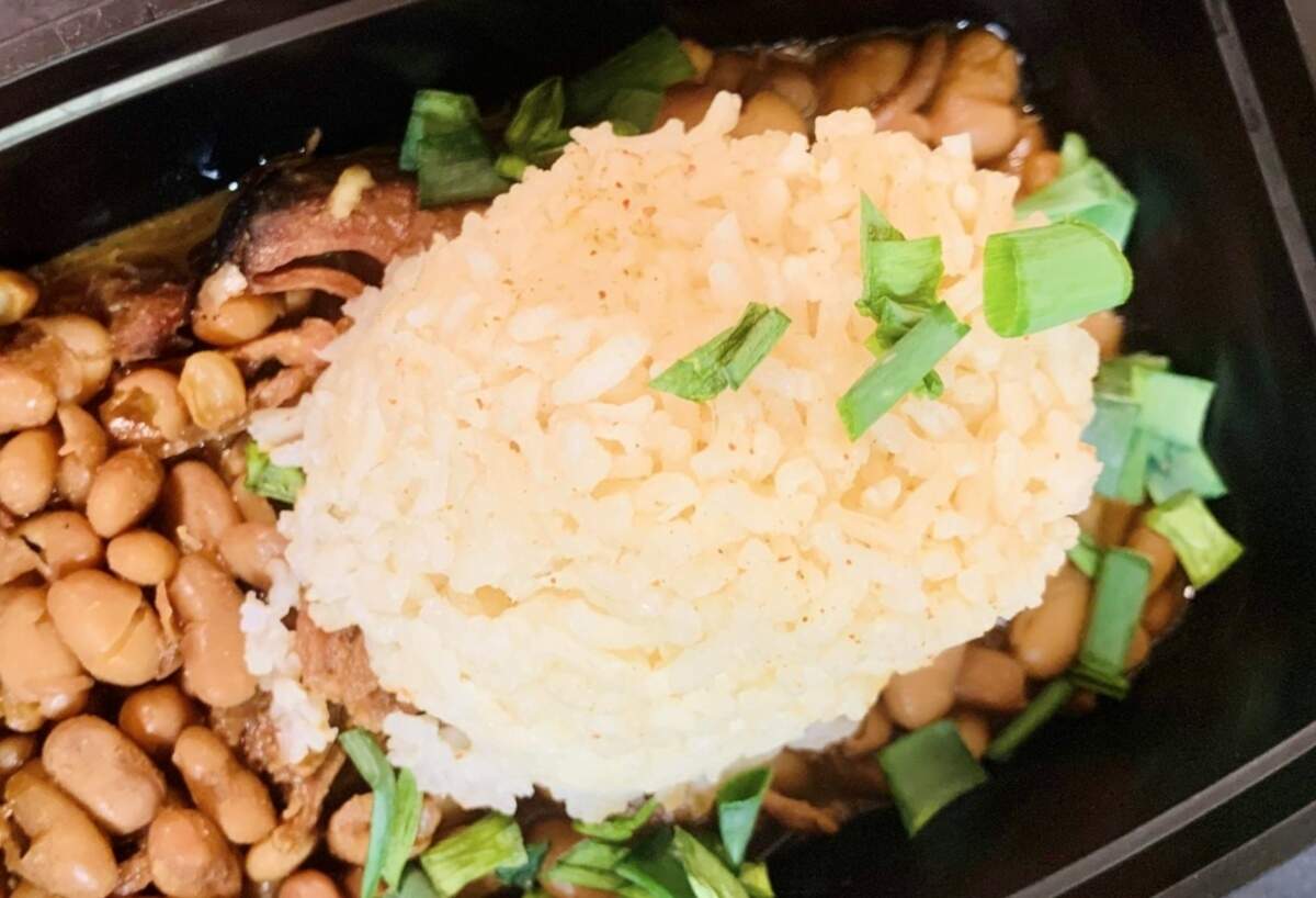 Red beans and rice at Jubes Smokehouse.