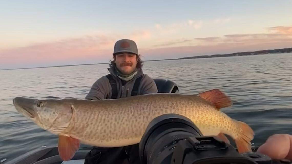 One of Benjamin Knutson’s massive catches of the day.