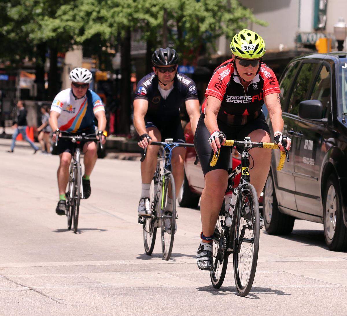 Fort Worth Mayor Betsy Price is shown on a bike ride in this file photo.