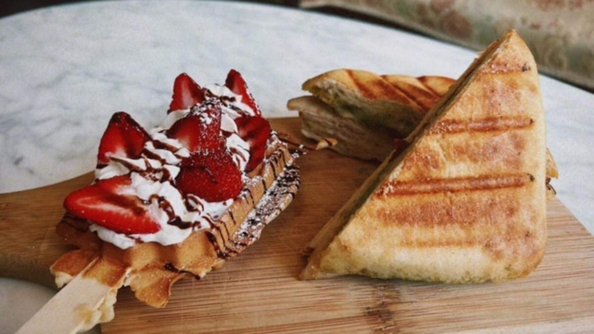 Mama Lama Sweets serves waffle pops and paninis.