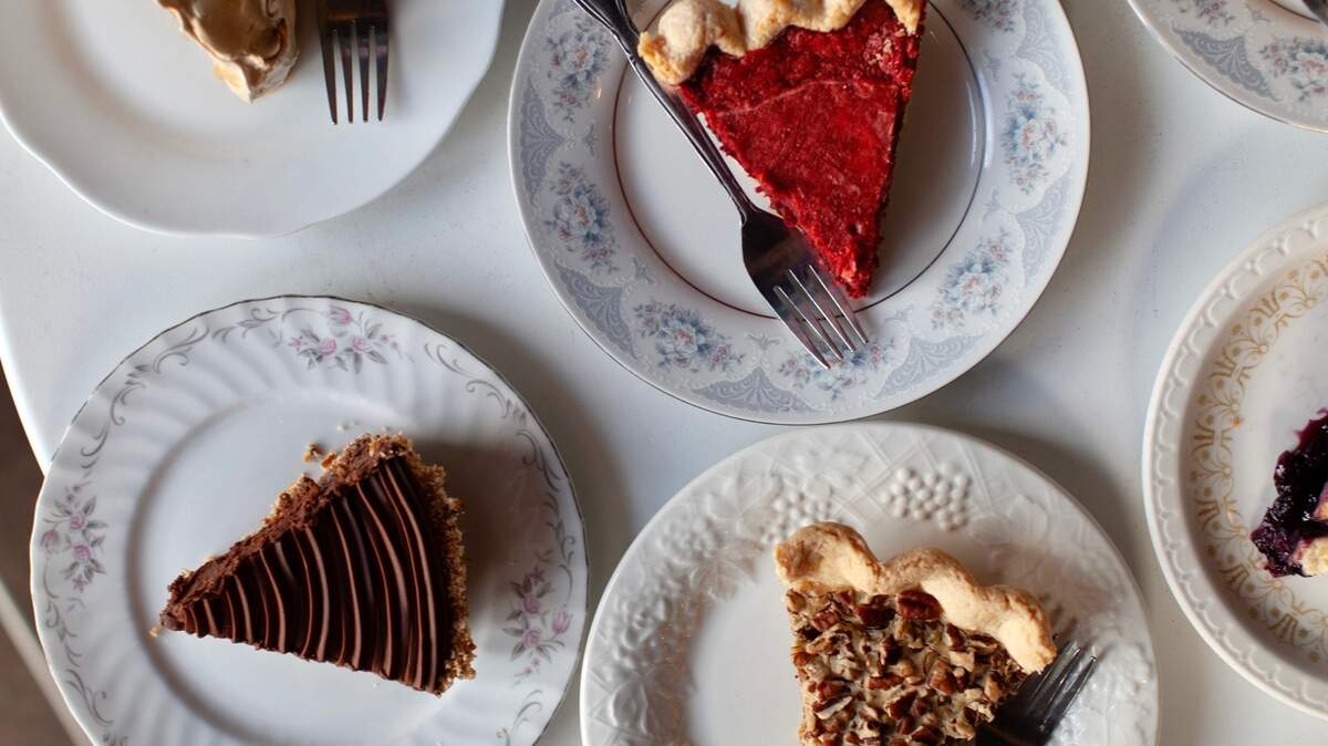 Emporium Pies’ specialties include a red-velvet buttermilk pie, pecan and chocolate, plus apple and fruit pies.