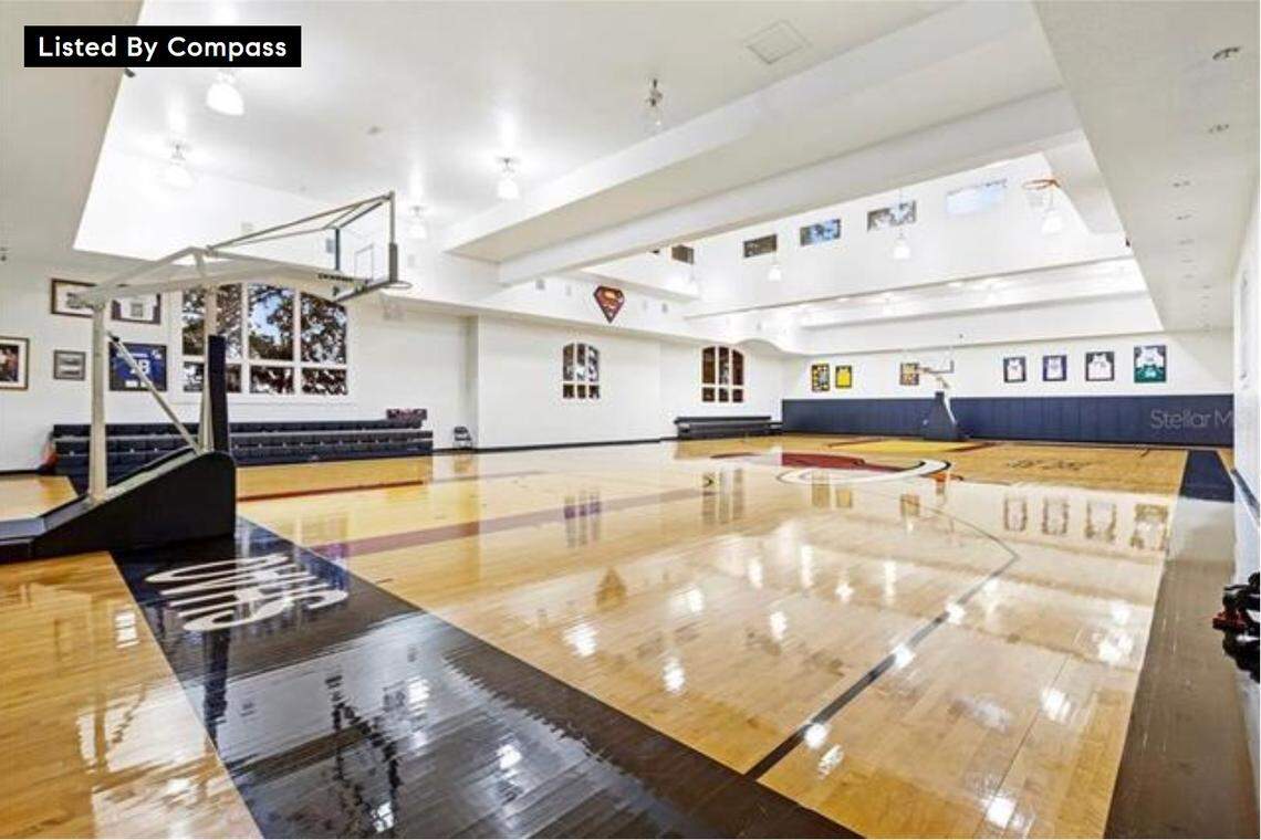Indoor basketball court