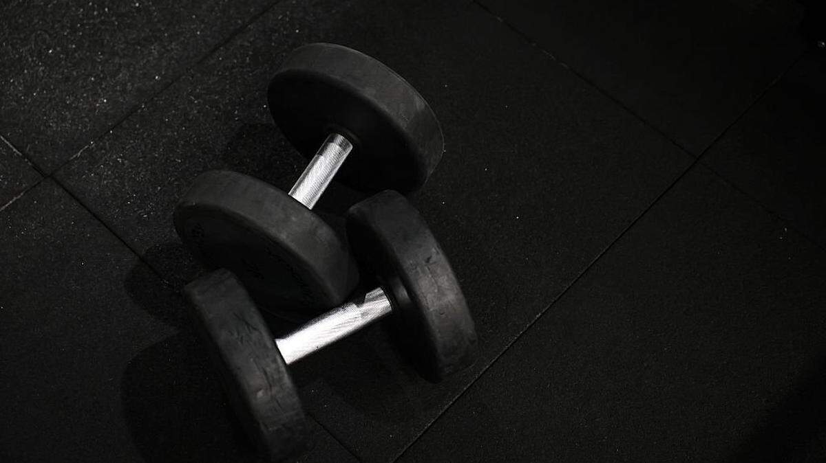EoS Fitness plans to open a gym in Fort Worth in 2027. Dumbbells sit on the floor of a gym near Paris in this file photo. 