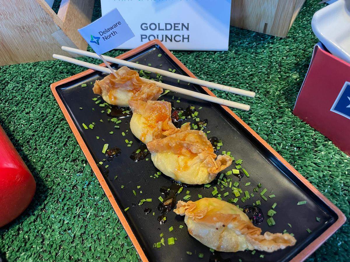 Golden pouches from Blue Mint Thai.