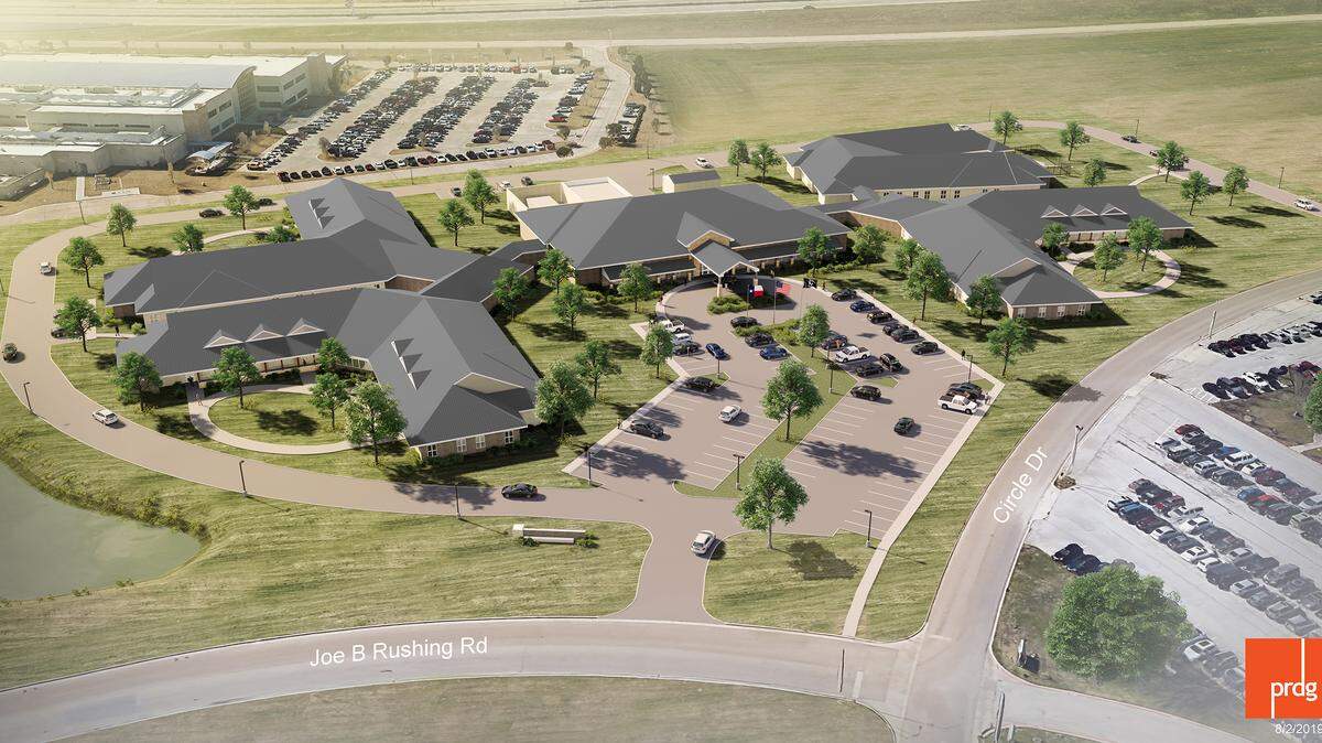 A preliminary design of what will be a Texas State Veterans Home in Fort Worth. The skilled nursing facility will house veterans across Tarrant and Dallas counties.