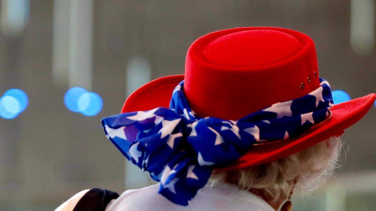 Texas delegate Sandra Halsey at the National Federation of Republican Women convention in Oklahoma City, Sept. 30, 2023.