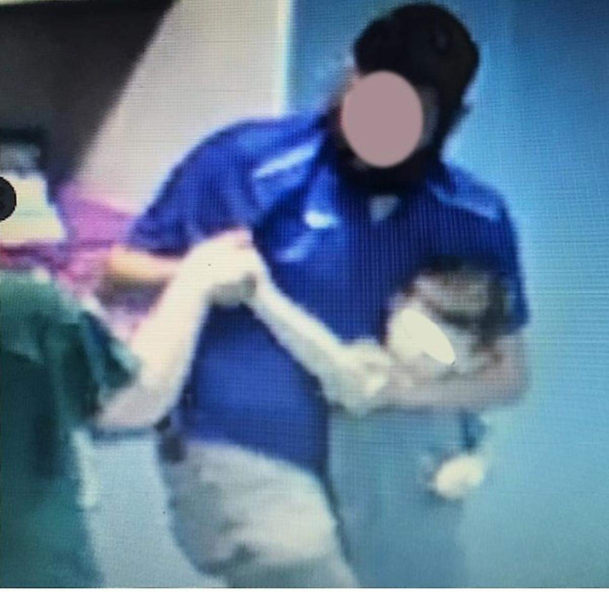 Staff at a Weatherford elementary school restrained a 7-year-old on the autism spectrum multiple times a day within a 53-day period, according to a lawsuit from the student’s mother. In this screen grab from surveillance footage, a staff member held the child with an arm around his neck after the boy grabbed a staff member’s pen, the student’s mother said.