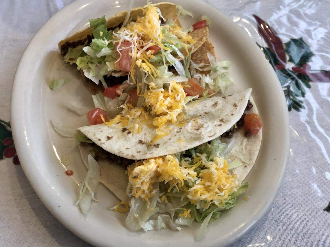 Bigotes serves unlimited tacos on its all-you-can-eat plate.