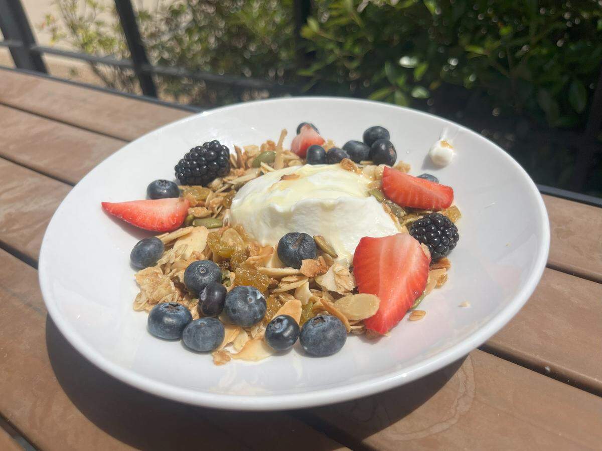 The almond-coconut granola bowl from Ascension Fort Worth is $10.