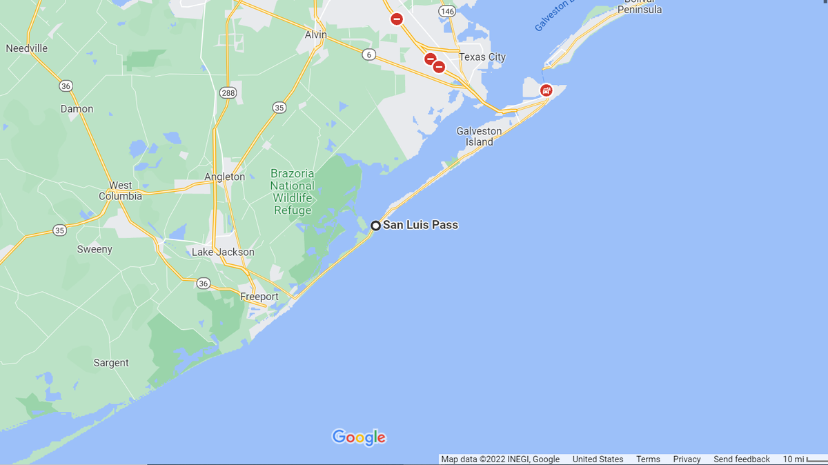 The teen was last seen fishing by the San Luis Pass Bridge, according to Coast Guard officials.