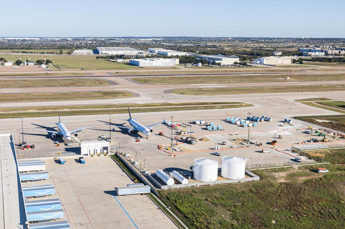 Perot Field Fort Worth Alliance Airport, seen from above on Nov. 13, 2024, was a catalyst for development in far north Fort Worth after it opened in December 1989 on what was mostly rural farmland.