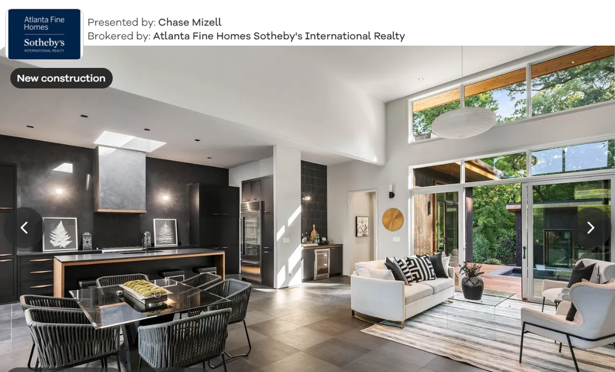 Living room and kitchen