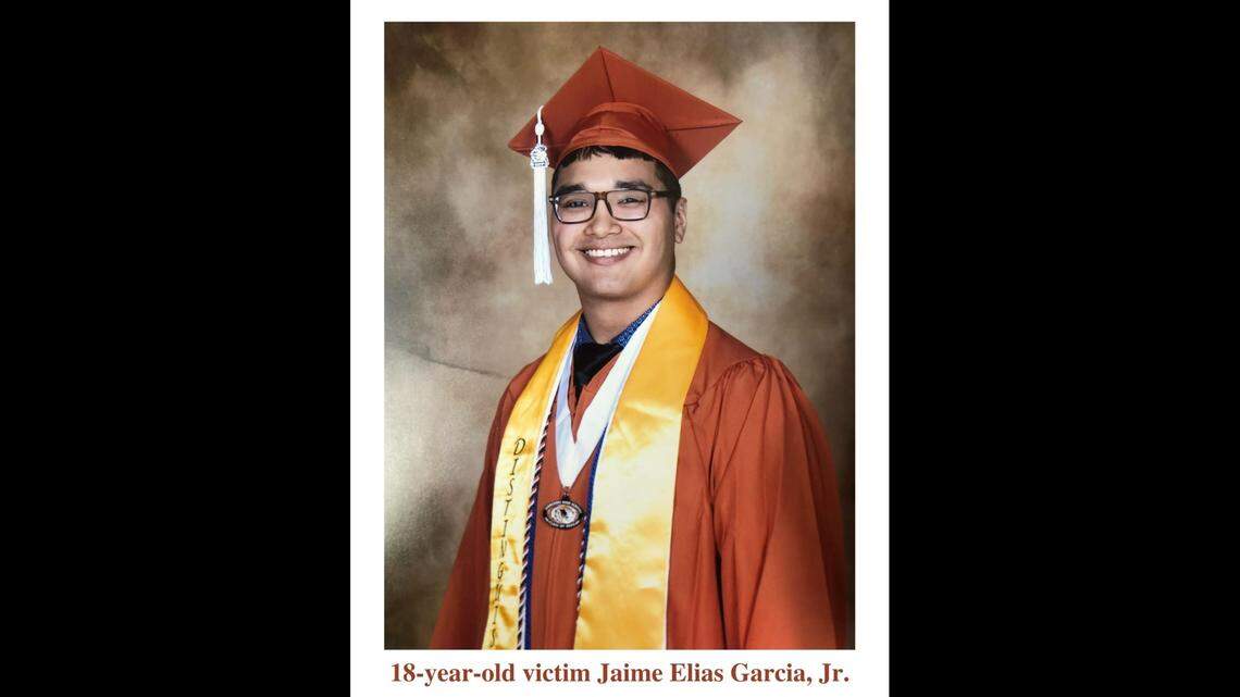 Jaime Elias Garcia Jr. was going to graduate from high school this year, his family said. Police in Texas say he was killed in a crash caused by a suspected intoxicated driver.