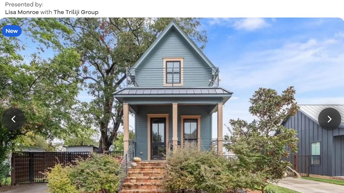 Exterior of the shotgun house
