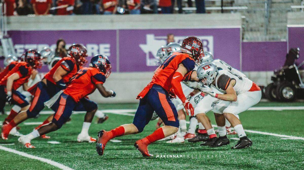 Northwest linebacker Cooper McDonald, right, on defense.