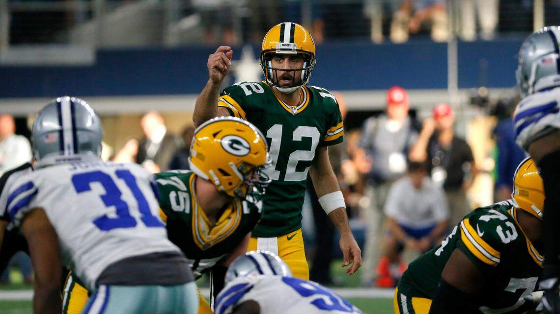 Green Bay Packers’ Aaron Rodgers has had good success against the Dallas Cowboys in the past.