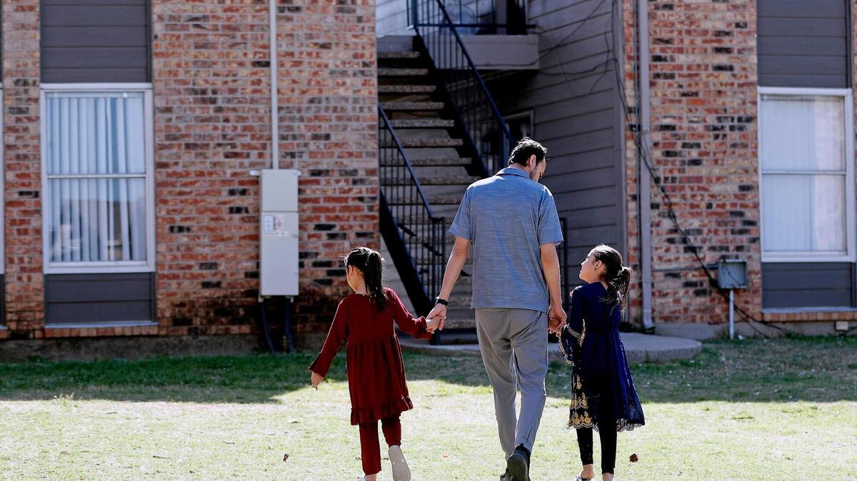 The Nazari family resettled in Fort Worth due to safety concerns in Afghanistan. Resettlement agencies in Tarrant County work to help refugees adjust to a new life.