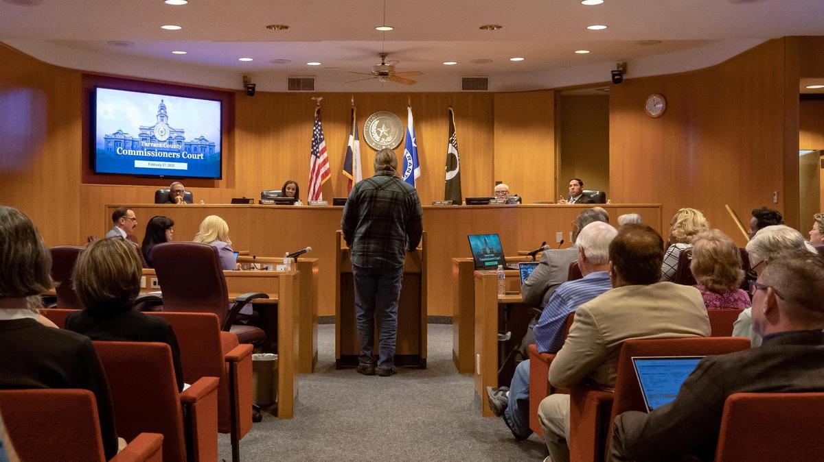 Tarrant County Commissioners unanimously approved a 10% homestead tax exemption for county residents. File photo, Feb. 21, 2023.