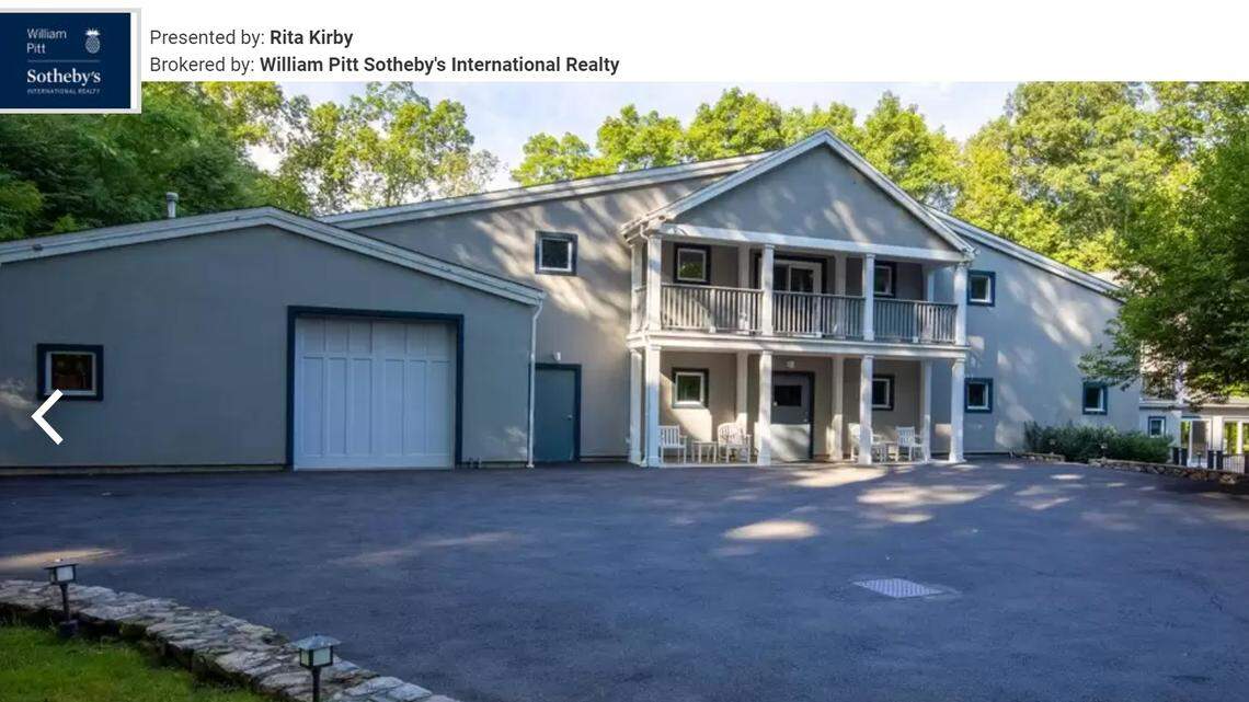 The house rests on 13 private acres in Stamford, Connecticut