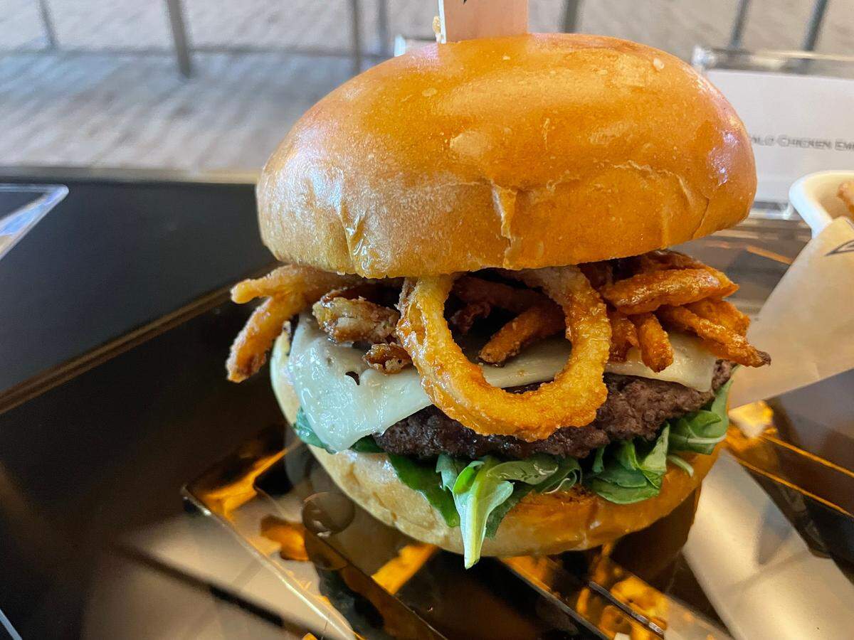 Wagyu truffle burger available at Dallas Cowboys home games this season.