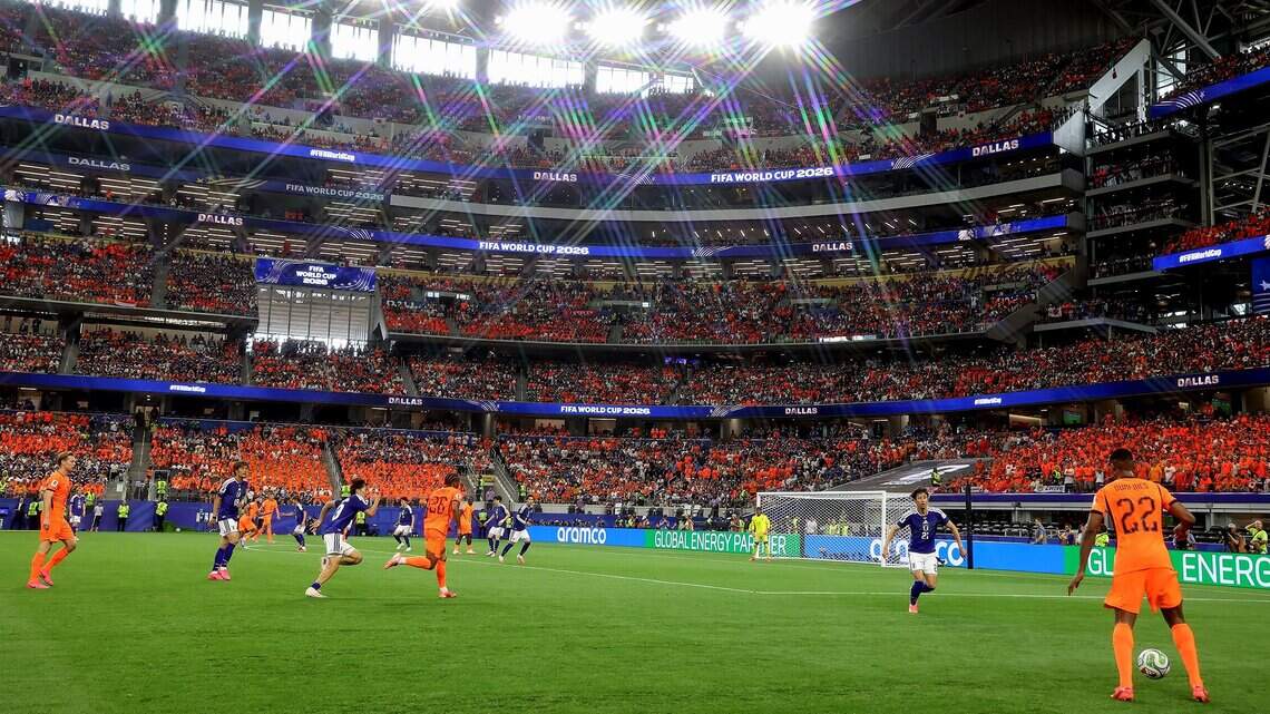 What do Team Japan, Netherlands players think of AT&T Stadium?
