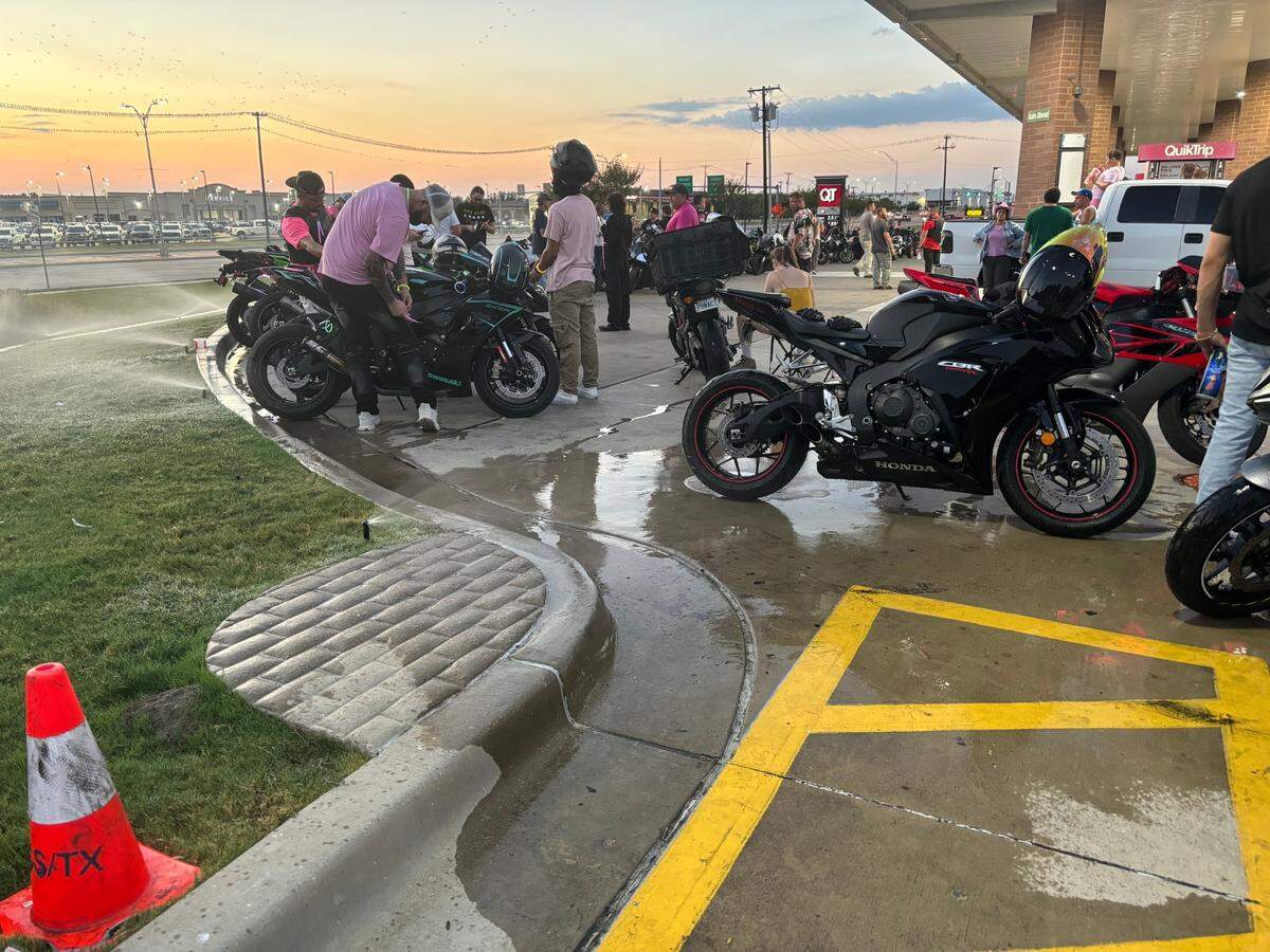 Dozens of motorcyclists gathered Monday night, Aug. 26, 2024, to ride together in honor of Julie Maldonado, who police said was killed when a suspected drunk driver ran a red light and hit her.