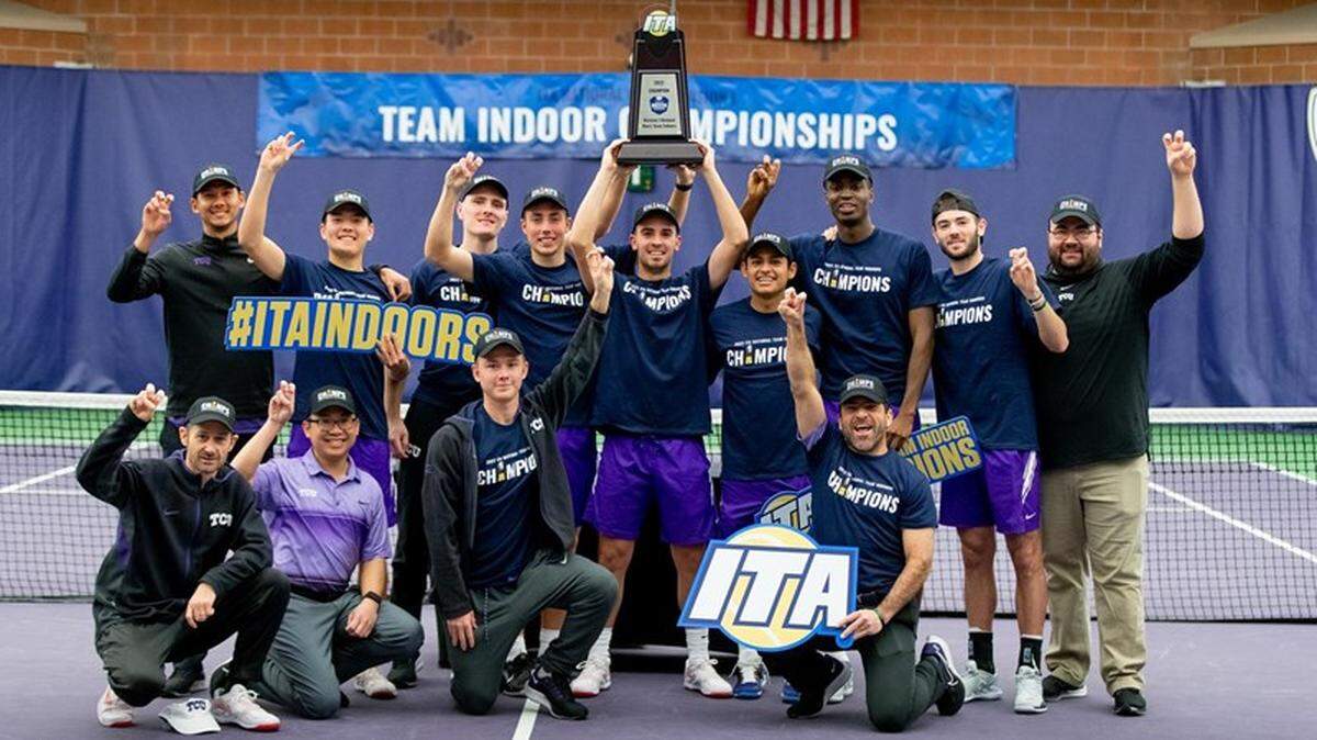 The TCU men’s tennis team won the indoor national championship on Monday in Seattle.